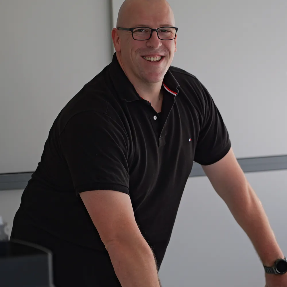 Hendrik Wirth beim Kunden, IT für Pflegeheime